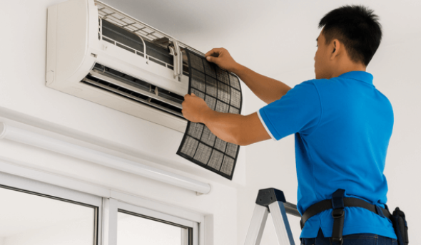 Vệ  sinh máy lạnh Bình Tân