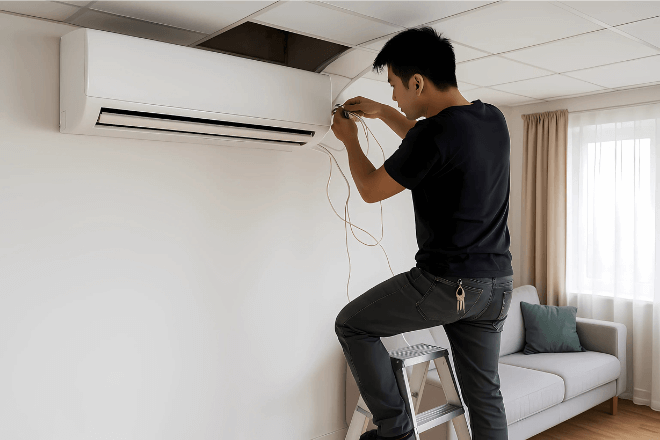 Tháo lắp máy lạnh Bình Tân