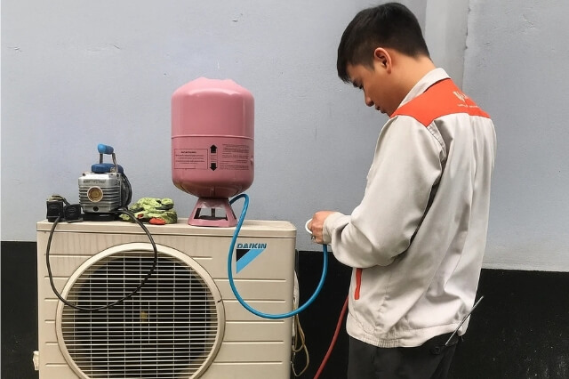 Bơm ga máy lạnh quận Bình Tân