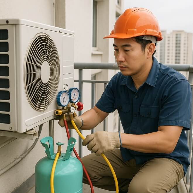 Bơm Gas máy lạnh