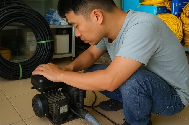 Sửa máy bơm tại bình tân